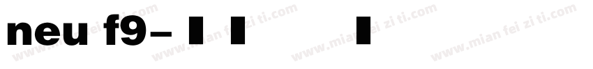 neu f9字体转换